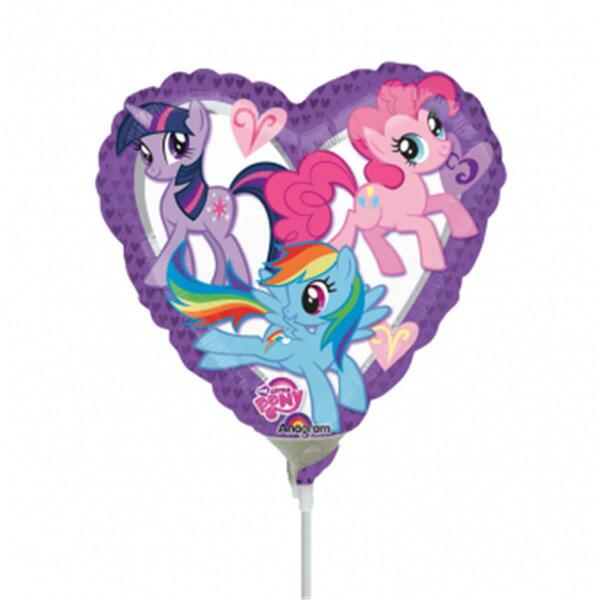Anagram 9 in. My Little Pony Heart Foil Balloon 56904